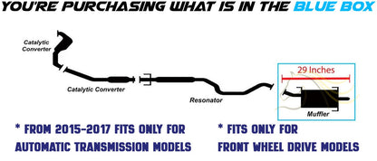 2011-2017 Nissan Juke 1.6L Exhaust Muffler