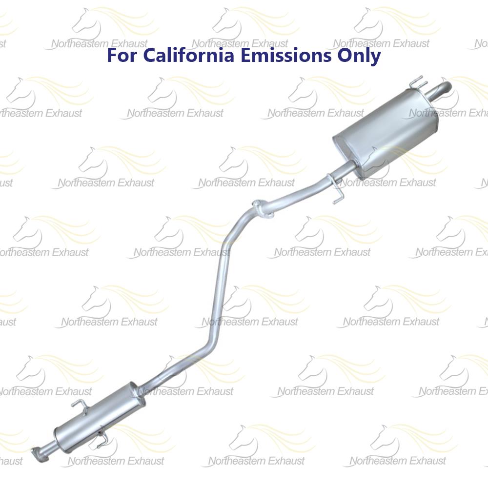 2010-2013 Kia Forte 2.0L Exhaust Resonator Pipe and Muffler