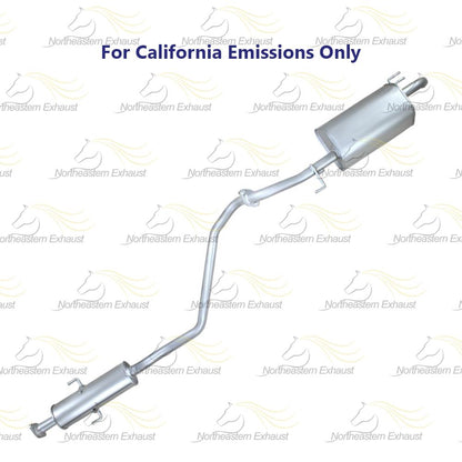 2010-2013 Kia Forte 2.0L Exhaust Resonator Pipe and Muffler