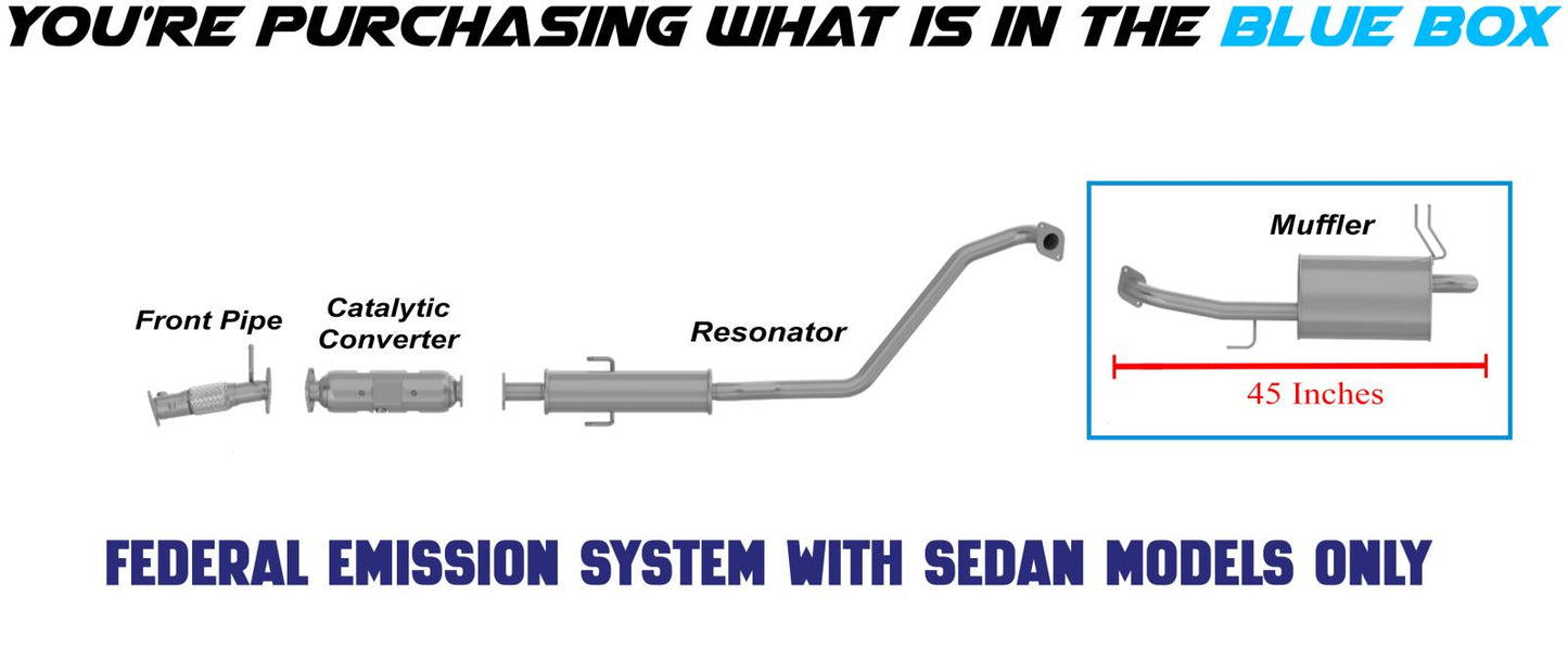 2010-2013 Kia Forte 2.0L Exhaust Muffler