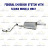 2010-2013 Kia Forte 2.0L Resonator and Muffler Exhaust Kit