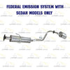 2010-2013 Kia Forte 2.0L Resonator and Muffler Exhaust Kit