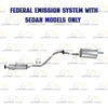 2010-2013 Kia Forte 2.0L Resonator and Muffler Exhaust Kit