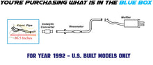 1990-1993 Honda Accord 2.2L Exhaust Pipe - EX and SE Models Only