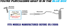 2005-2006 Scion TC 2.4L Exhaust Pipe