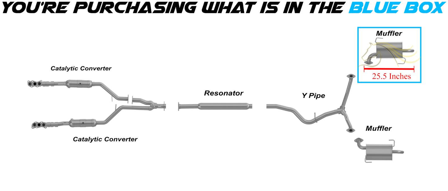 2008-2014 Subaru Tribeca 3.6L Exhaust Muffler - Passenger Side