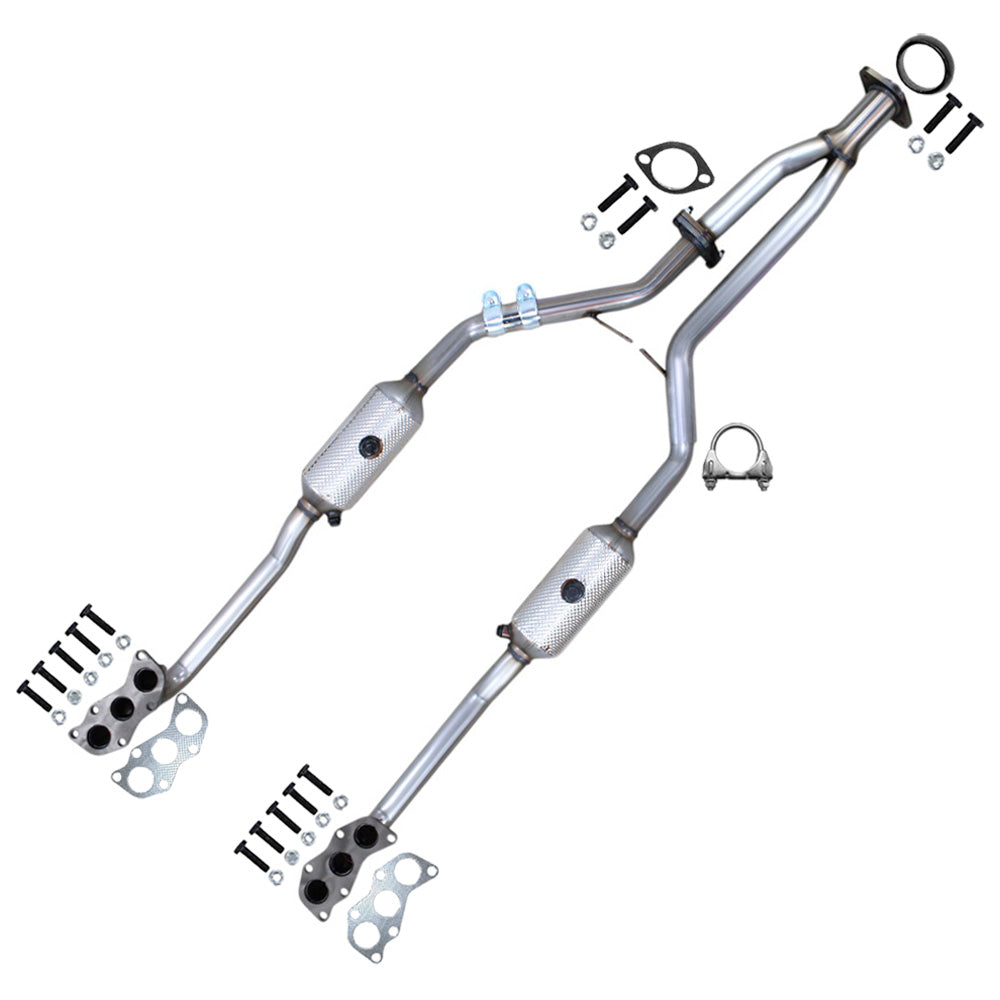 Pair of Catalytic Converters for 2010-2019 Subaru Legacy, Outback and Tribeca 3.6L