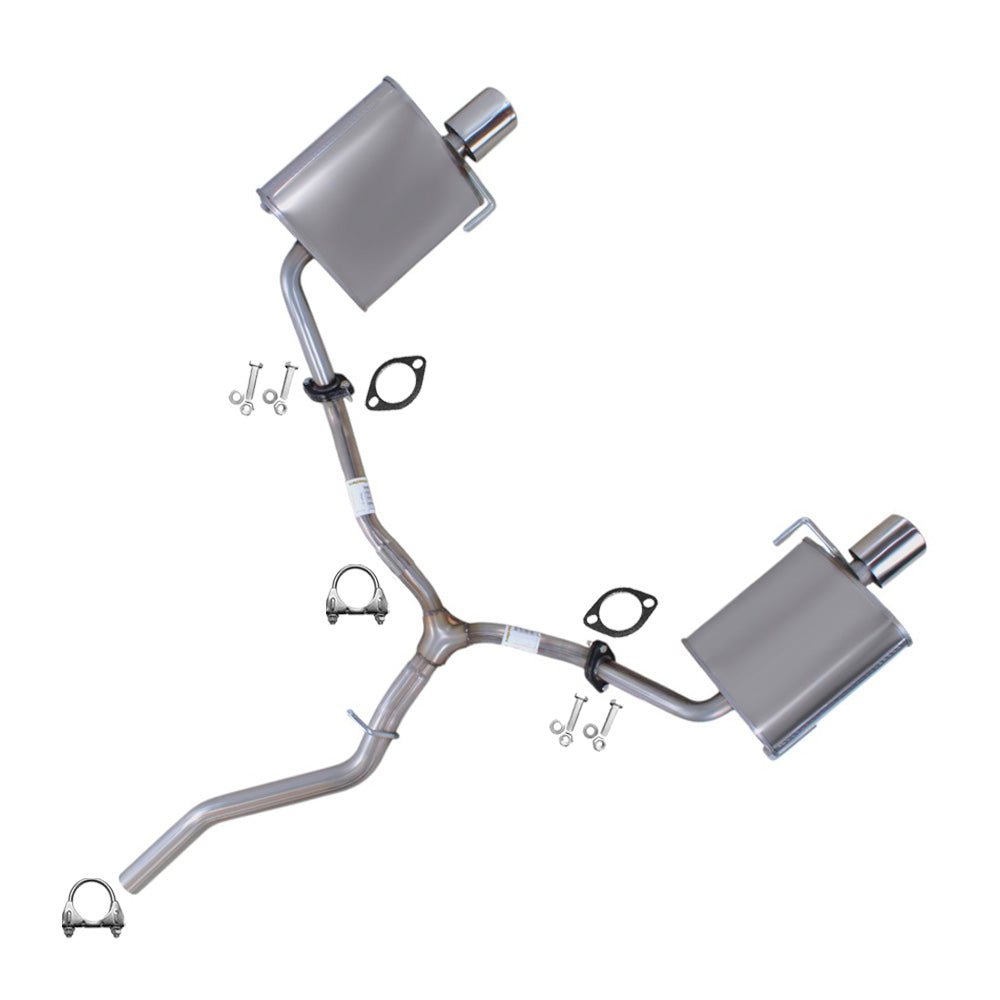 2008-2014 Subaru Tribeca 3.6L Y-Pipe & Pair of Muffler Exhaust System Kit