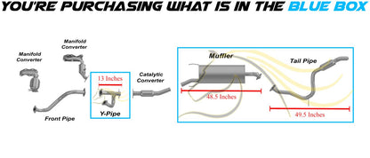 2006-2012 Toyota RAV4 3.5L Y-Pipe Muffler Resonator Exhaust System Kit