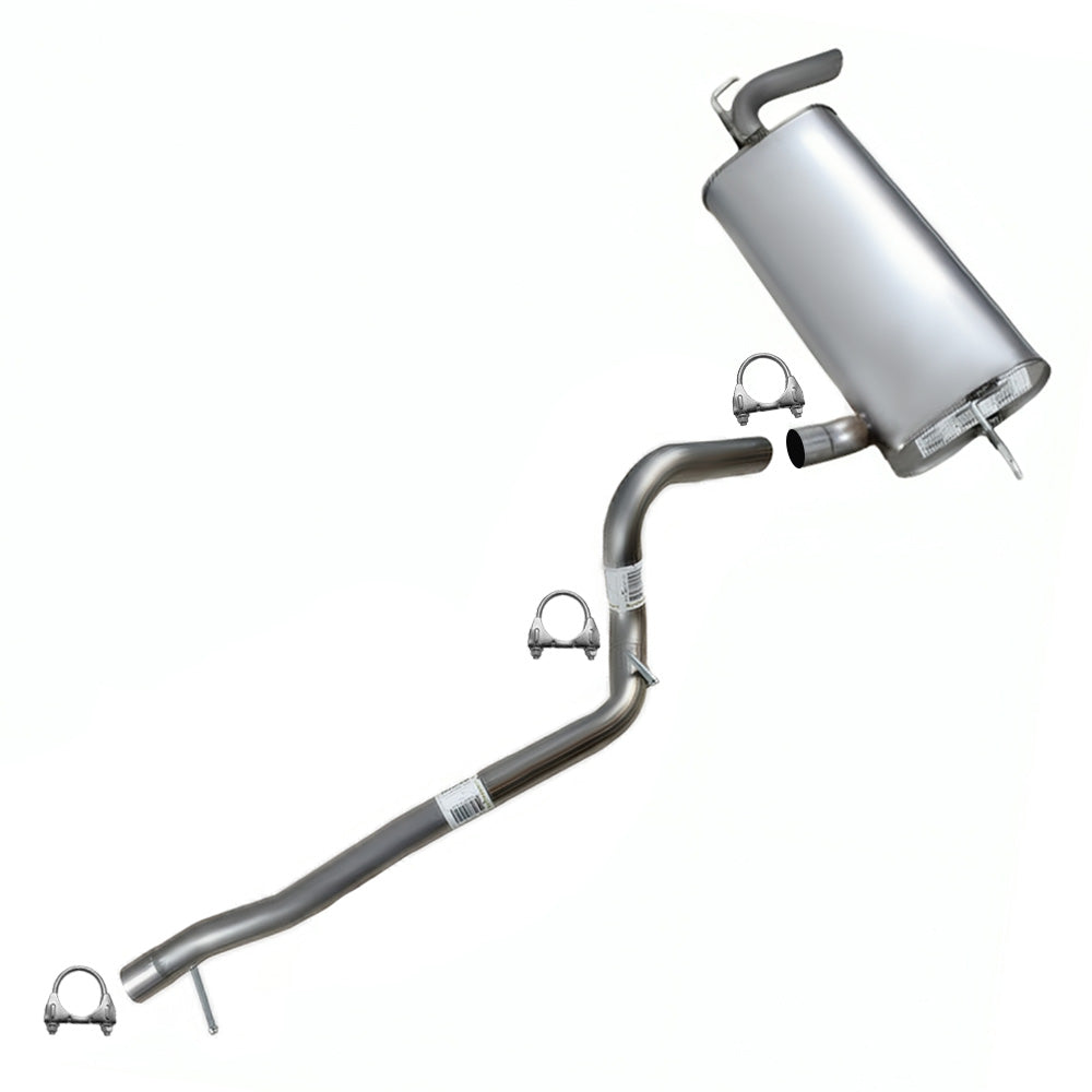 2007-2011 Jeep Wrangler 2 Door 3.8L Intermediate Pipe and Muffler Exhaust System Kit