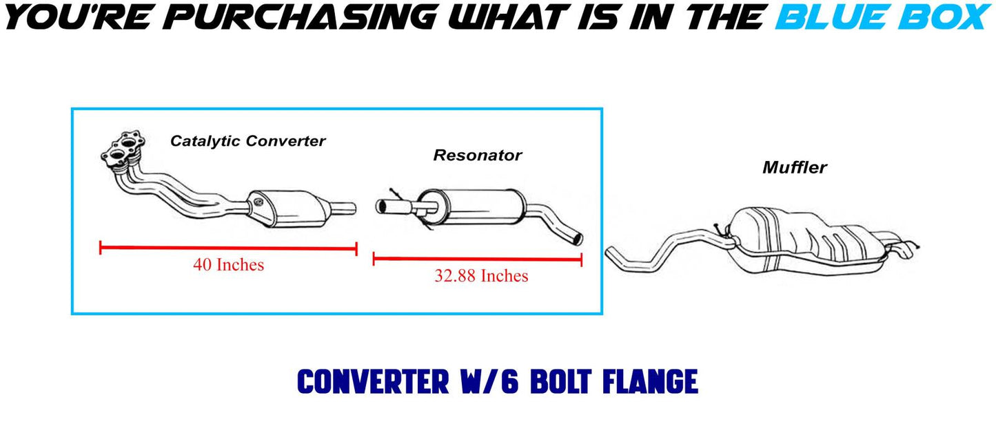 1998-2001 Volkswagen Beetle and 1999-2000 Golf and Jetta 2.0L EPA-Approved Catalytic Exhaust Resonator Kit