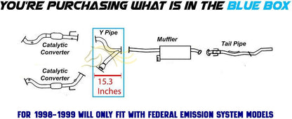 1998-2002 Honda Passport 3.2L Exhaust Y Pipe