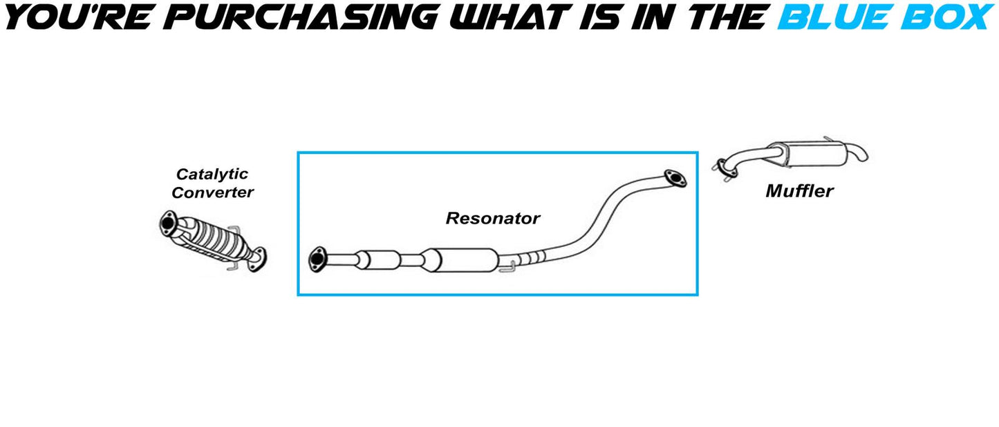 2010-2011 Kia Soul 1.6L Exhaust Resonator Pipe Assembly
