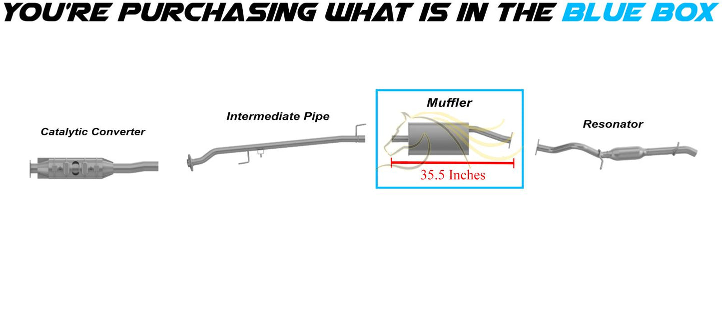 2001-2004 Ford Escape and Mazda Tribute 2.0L 3.0L Exhaust Muffler