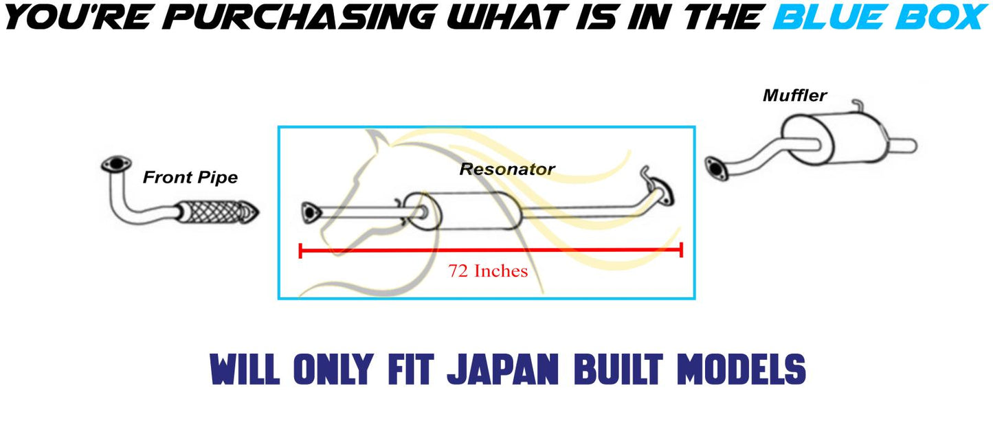 2010-2011 Honda CRV 2.4L Exhaust Resonator Pipe - For Japan Built Only