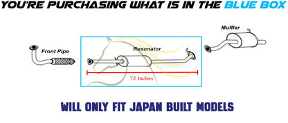 2010-2011 Honda CRV 2.4L Exhaust Resonator Pipe - For Japan Built Only