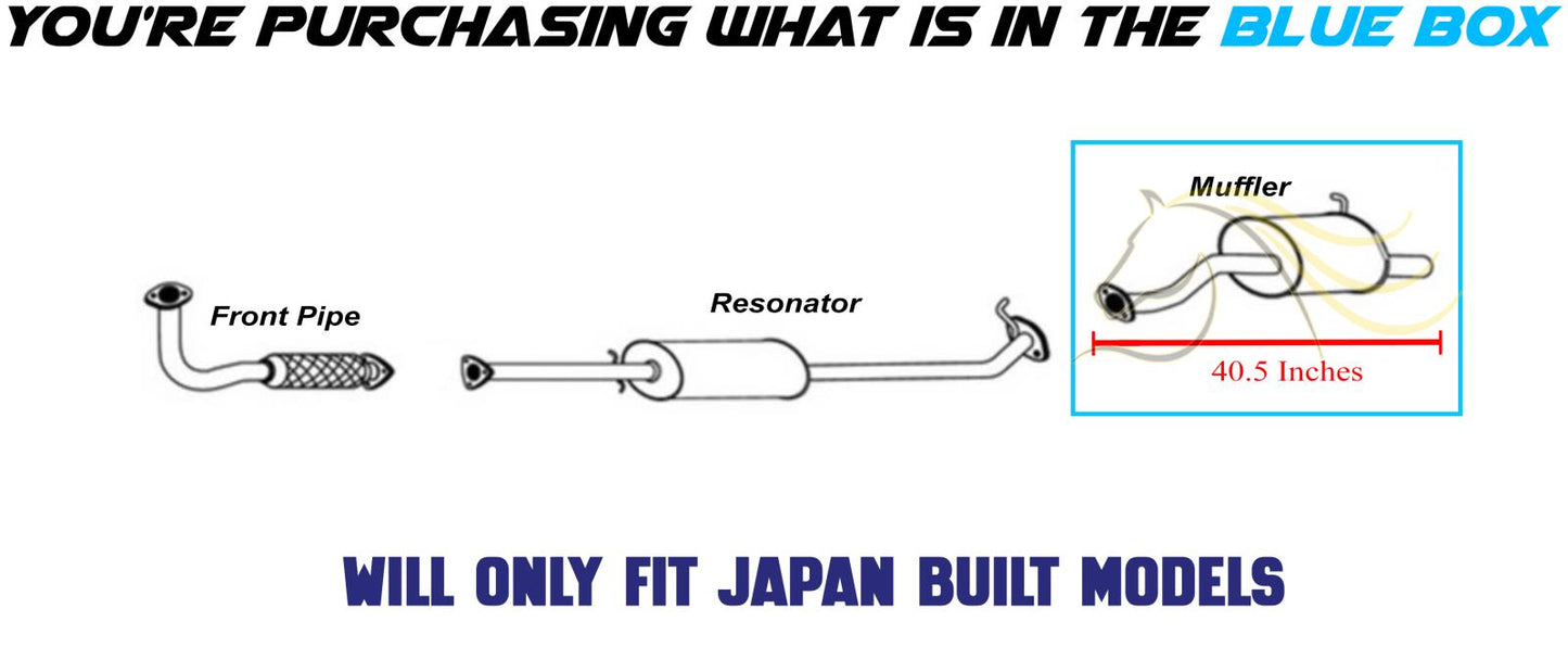 2010-2011 Honda CRV 2.4L Exhaust Muffler - For Japan Built models Only