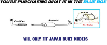 2010-2011 Honda CRV 2.4L Exhaust Muffler - For Japan Built models Only