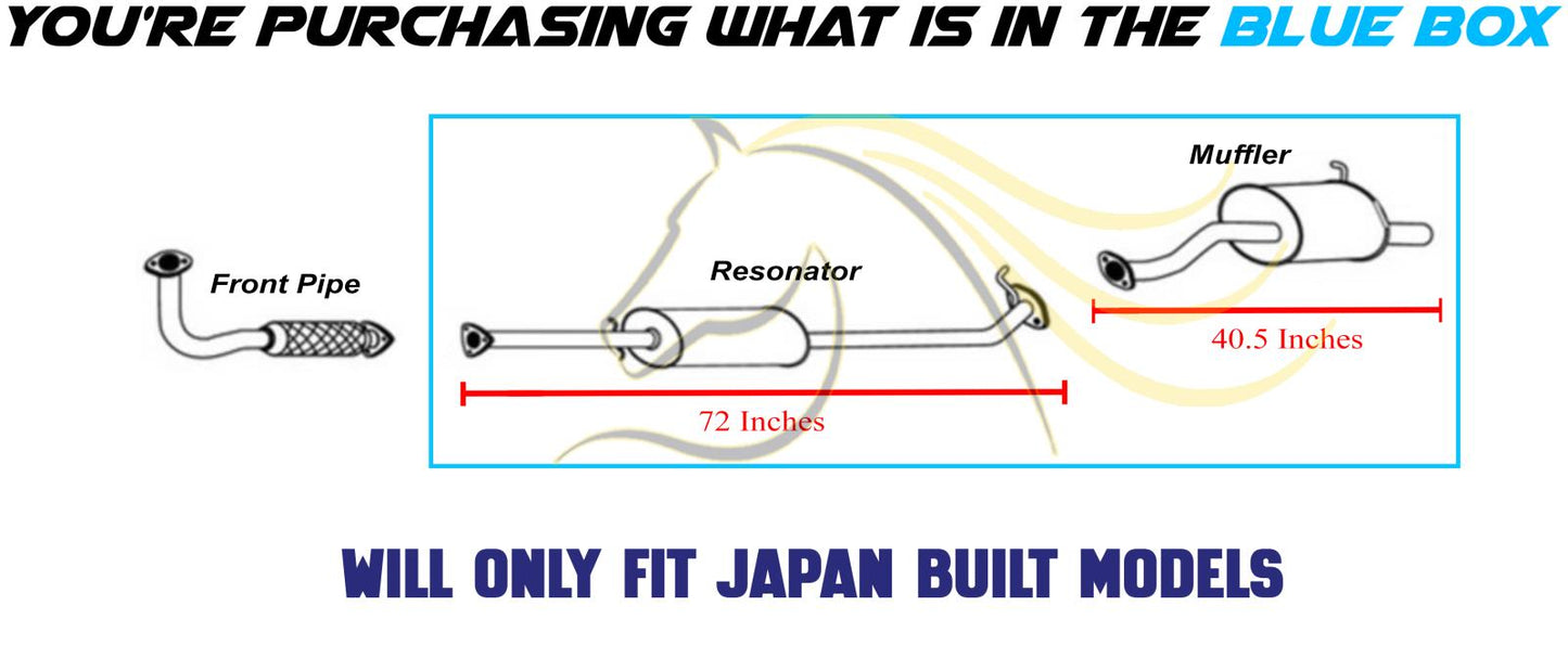 2010-2011 Honda CR-V 2.4L Resonator Pipe and Muffler Exhaust