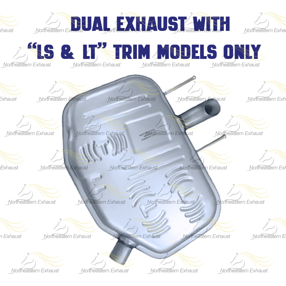 Exhaust Mufflers for 2013-2016 Chevrolet Malibu and Malibu Limited 2.5L