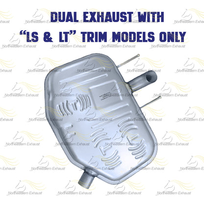 Exhaust Mufflers for 2013-2016 Chevrolet Malibu and Malibu Limited 2.5L