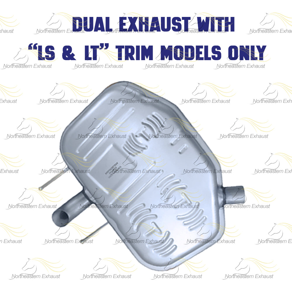 Exhaust Mufflers for 2013-2016 Chevrolet Malibu and Malibu Limited 2.5L