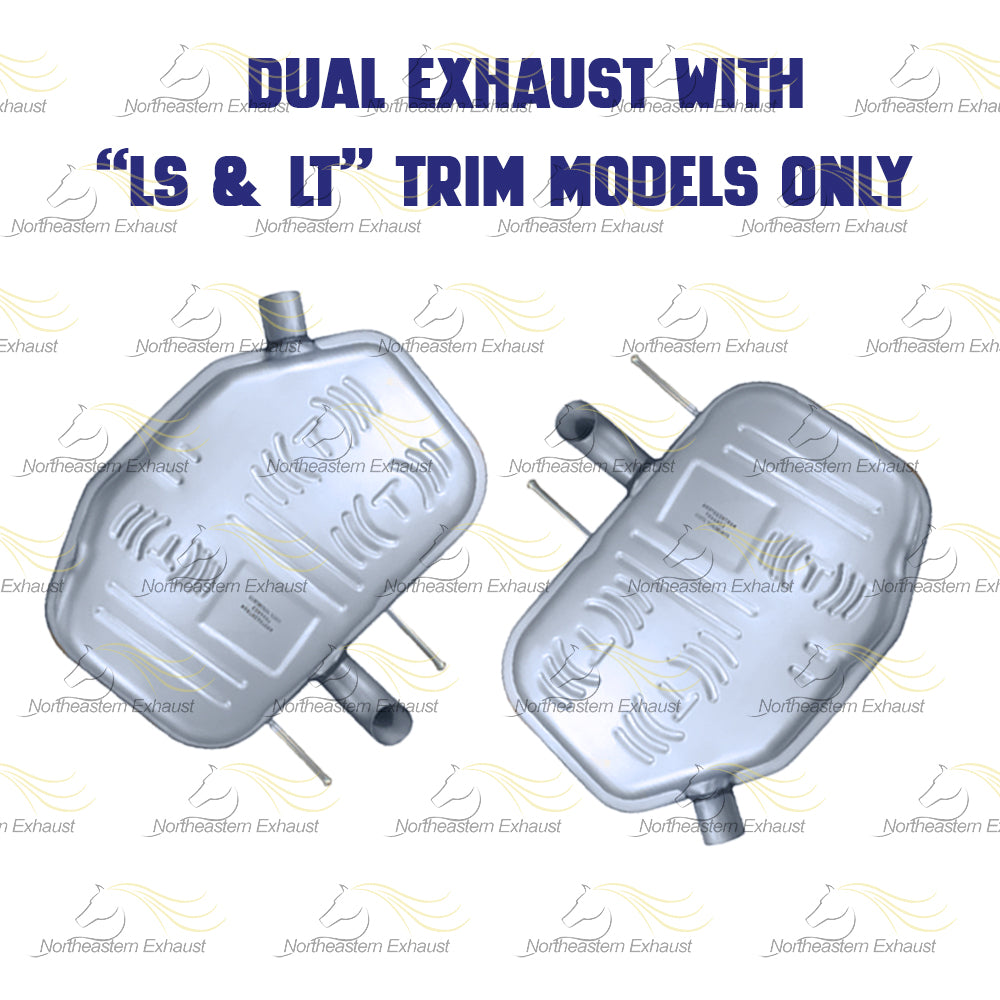 Exhaust Mufflers for 2013-2016 Chevrolet Malibu and Malibu Limited 2.5L