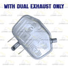 2011-2017 Buick Regal 2.4L Exhaust Mufflers