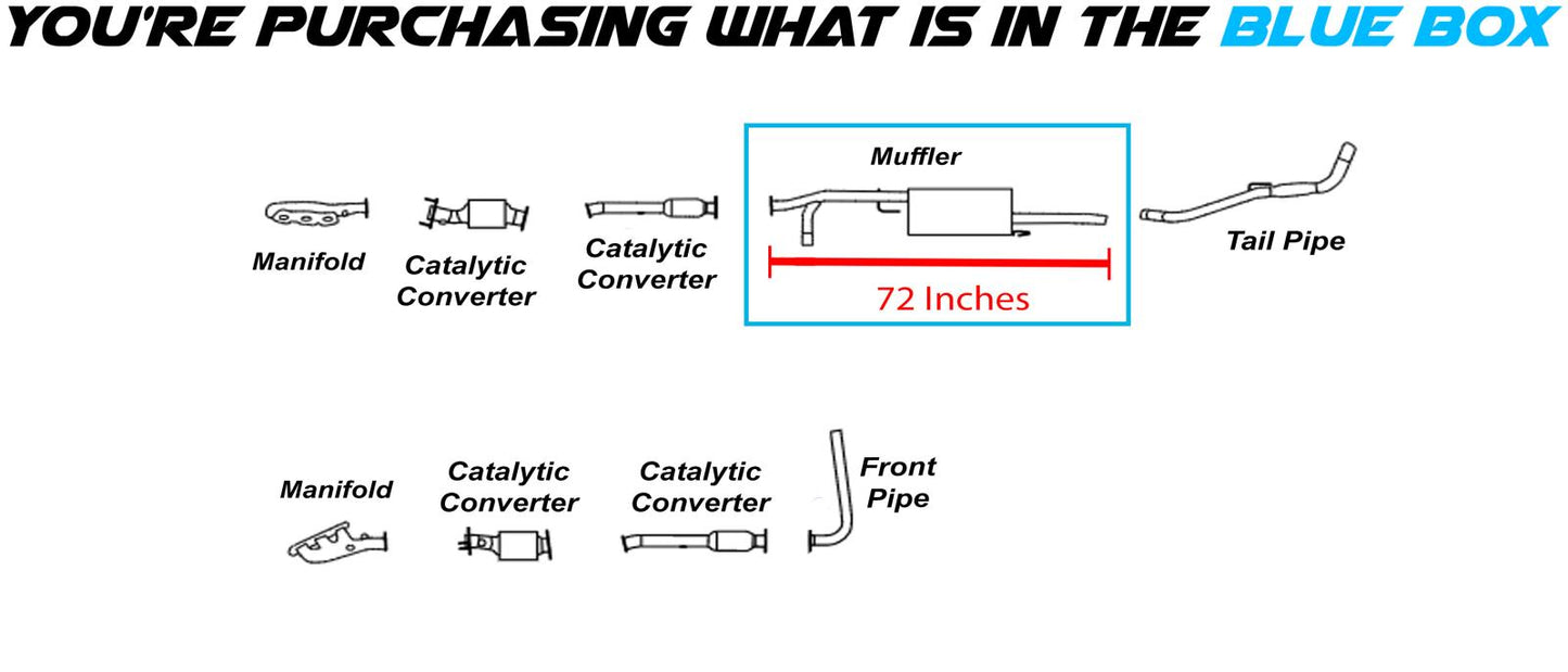 2007-2017 Nissan Frontier 4.0L | 2009-2012 Suzuki Equator 4.0L 139.9 W.B  Exhaust Muffler