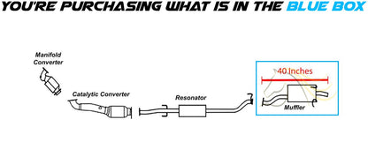 2010-2011 Honda CR-V 2.4L Exhaust Muffler