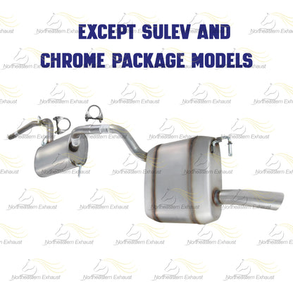 2012-2014 Volkswagen Passat 2.5L Center and Rear Mufflers