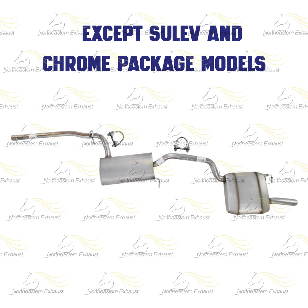 2012-2014 Volkswagen Passat 2.5L Center and Rear Mufflers
