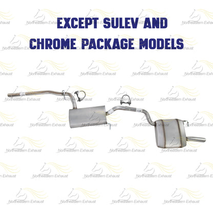 2012-2014 Volkswagen Passat 2.5L Center and Rear Mufflers