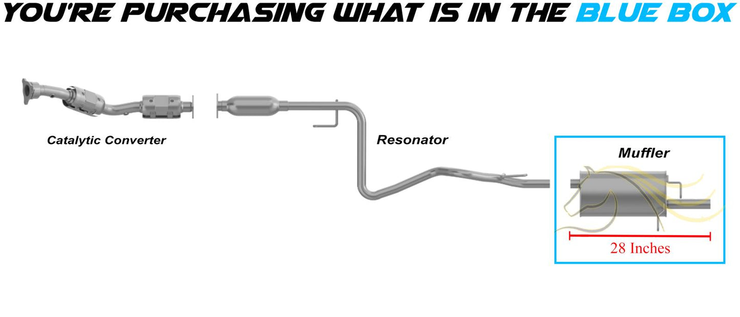 2006-2011 Chevrolet HHR 2.4L Exhaust Muffler