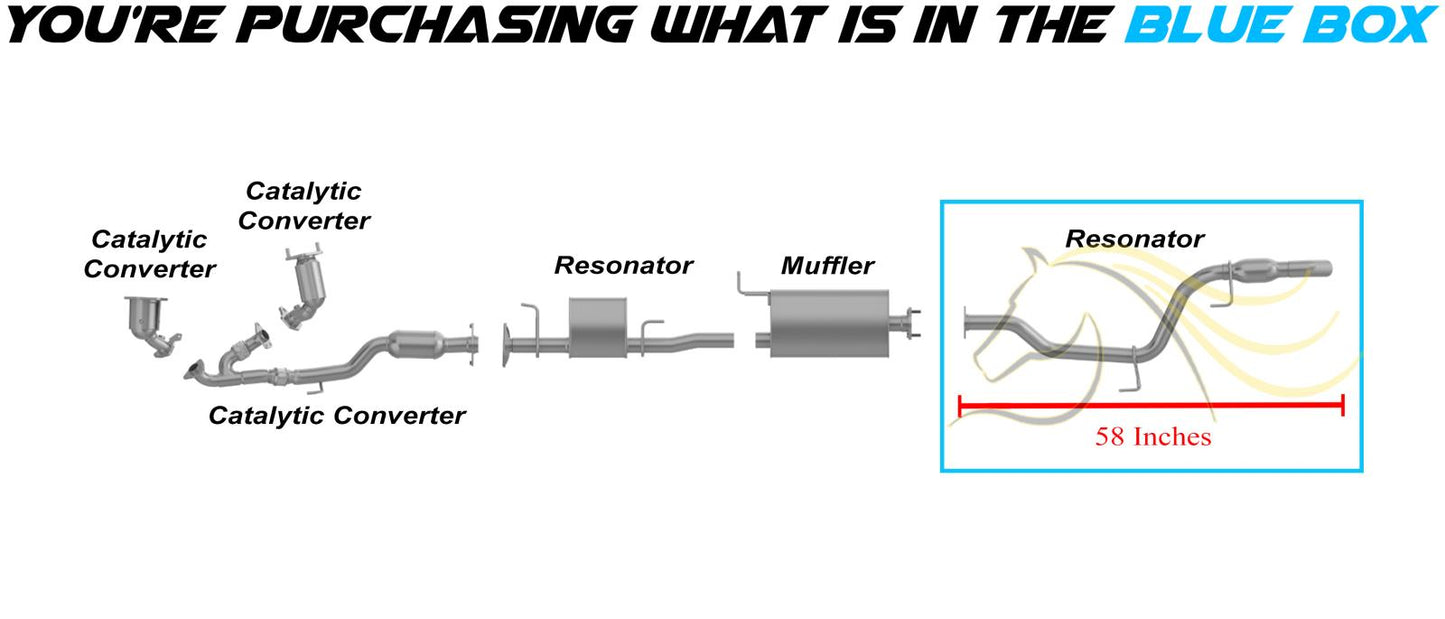 2013-2020 Nissan Pathfinder 3.5L Exhaust Resonator Pipe Assembly