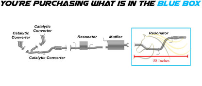 2013-2020 Nissan Pathfinder 3.5L Exhaust Resonator Pipe Assembly