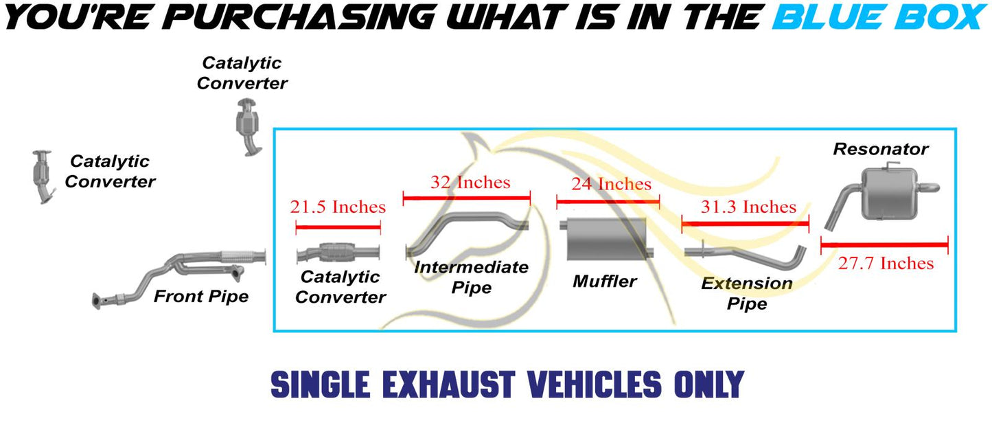 2009-2017 Chevrolet Traverse and 2015-2016 GMC Acadia 3.6L Exhaust System with Catalytic