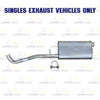 2009-2017 Chevrolet Traverse and 2015-2016 GMC Acadia 3.6L Muffler and Extension Pipe