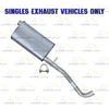 2009-2017 Chevrolet Traverse and 2015-2016 GMC Acadia 3.6L Muffler and Extension Pipe