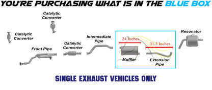 2007-2010 Saturn Outlook 3.6L Muffler and Extension Pipe Exhaust