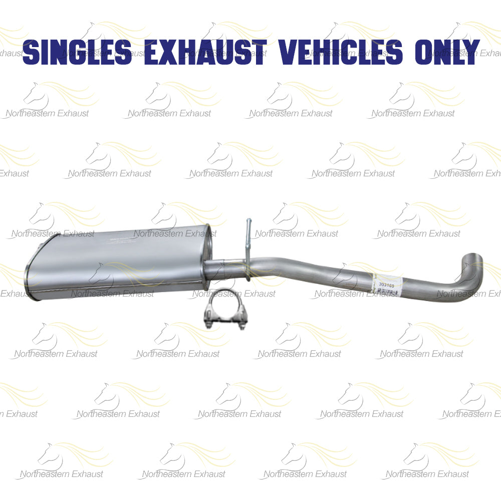 2007-2010 Saturn Outlook 3.6L Muffler and Extension Pipe Exhaust