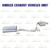 2007-2010 Saturn Outlook 3.6L Muffler Extension Pipe and Resonator Exhaust