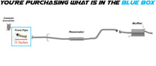 Front Exhaust Pipe for 1999-2003 Mazda Protege models