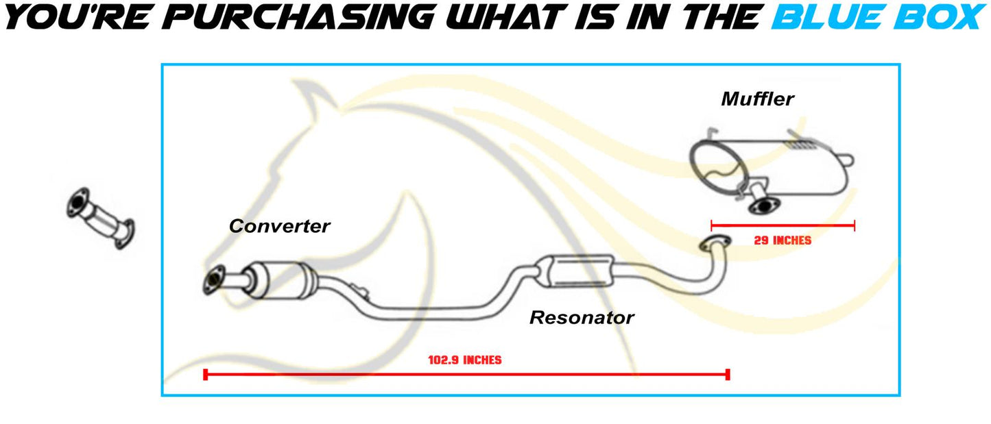 2015 Mitsubishi Outlander 2.4L Catalytic w/ Resonator and Muffler