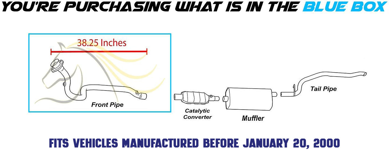 1996-1999 Jeep Cherokee 4.0L Exhaust Front Pipe