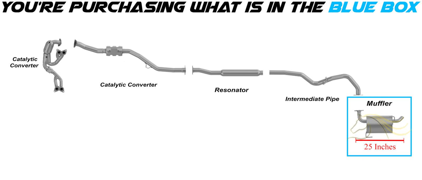 2016-2019 Subaru Outback 2.5L Exhaust Muffler Assembly - Rear
