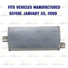 1996-2000 Jeep Cherokee 2.5L | 1996-1999 Jeep Cherokee 4.0L Exhaust Muffler