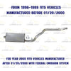 1996-1999 Jeep Cherokee 4.0L/2.5L Exhaust Muffler and Tail Pipe