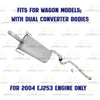 2000-2004 Subaru Legacy 2.5L Resonator and Muffler Exhaust System - Wagon Only