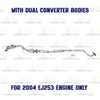 2000-2004 Subaru Legacy 2.5L Catalytic Converter and Resonator Pipe Exhaust System